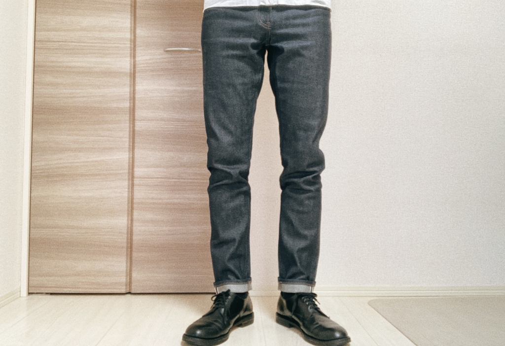 ユニクロ ストレッチセルビッジスリムフィットジーンズ メンズ MENS 30